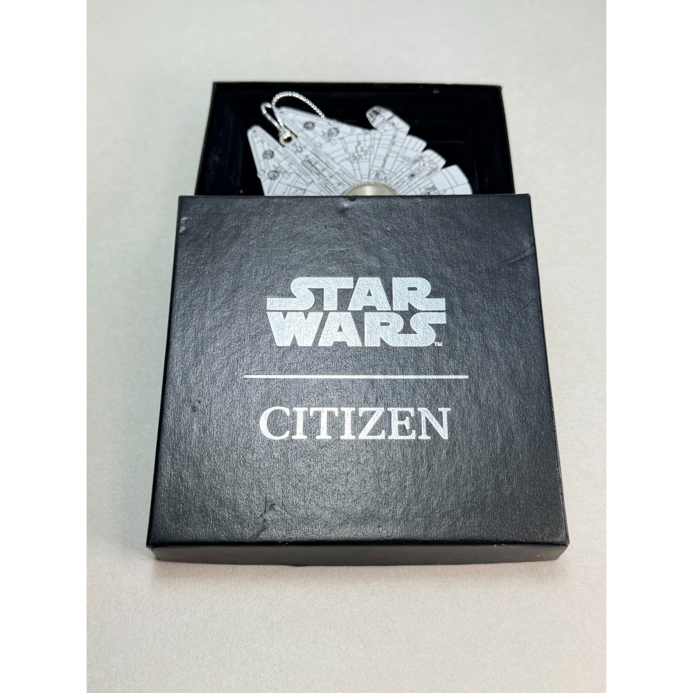Citizen Star Wars Millennium Falcon Metal Clock Ornament Lucasfilm New In Box